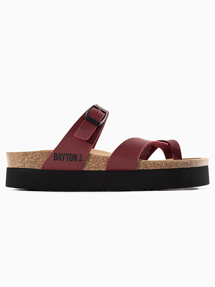 bayton Sandales Andromac Bordeaux à Plateforme Bayton femme