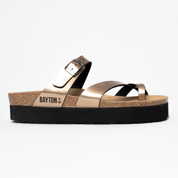 Bayton Sandales Andromac Mocha à Plateforme Bayton Femme