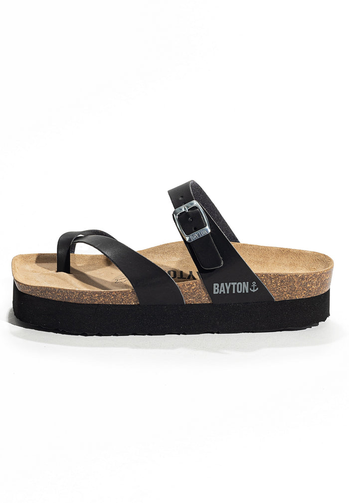 Bayton Sandales Andromac Noir à Plateforme Bayton Femme
