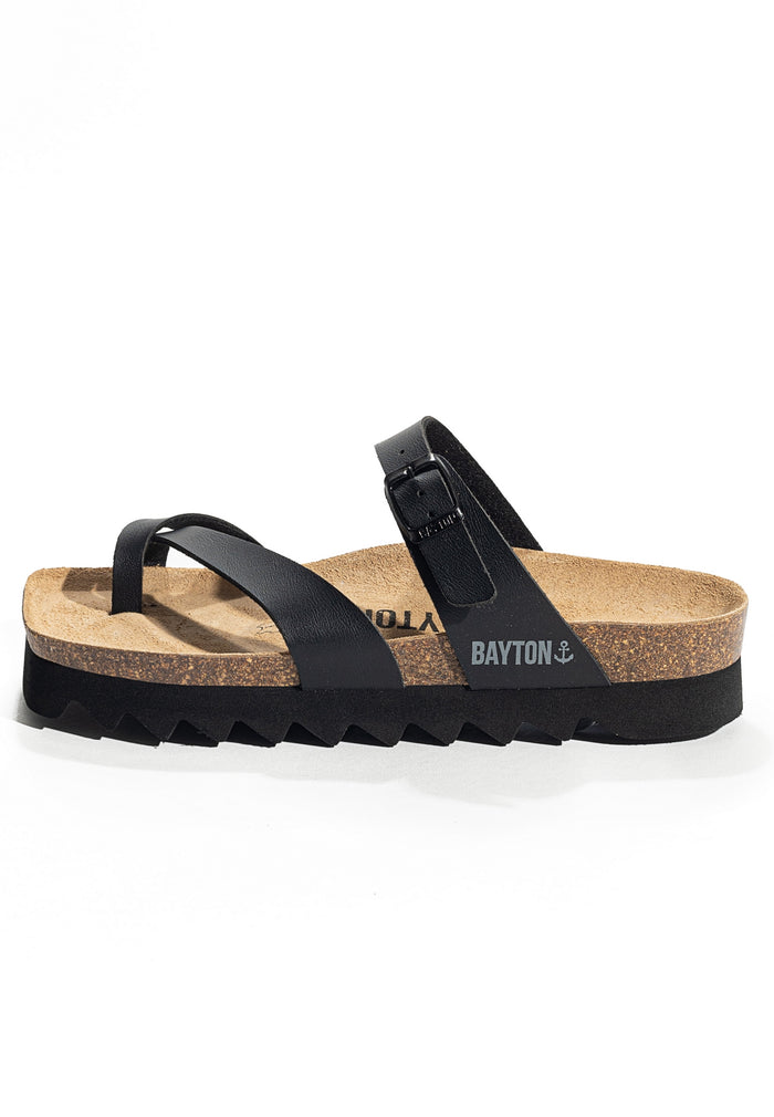 Bayton Sandales Andromac Noir à Plateforme Bayton Femme