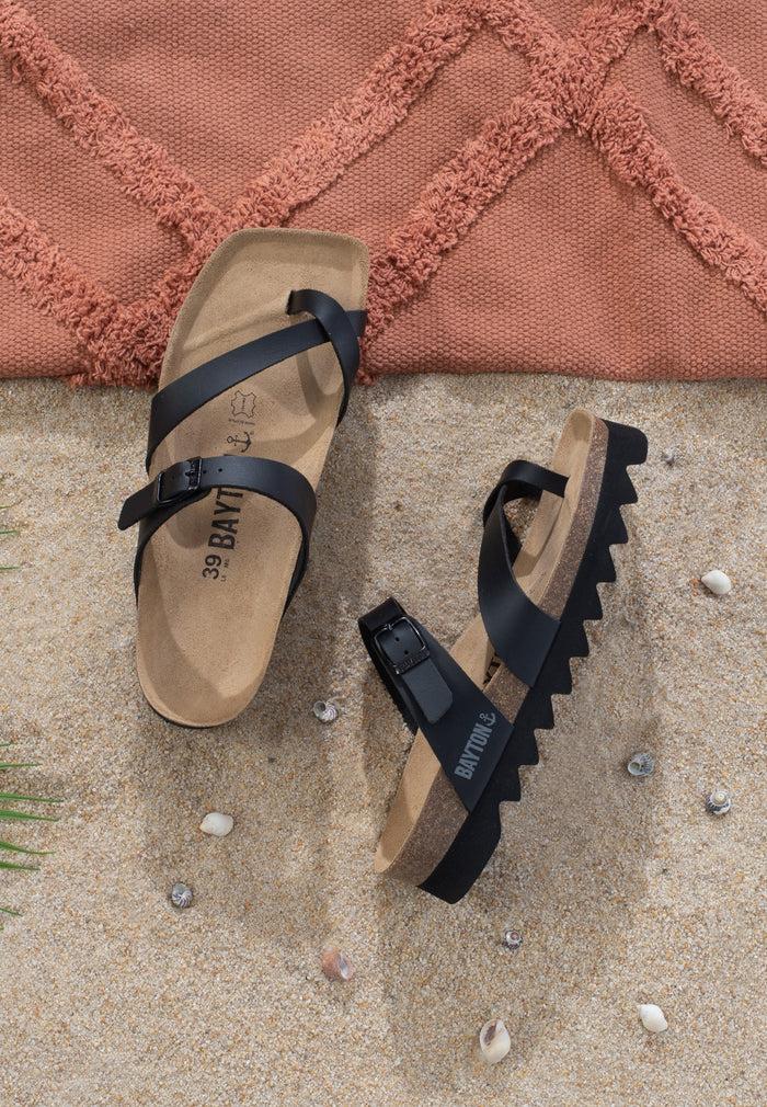 Bayton Sandales Andromac Noir à Plateforme Bayton Femme