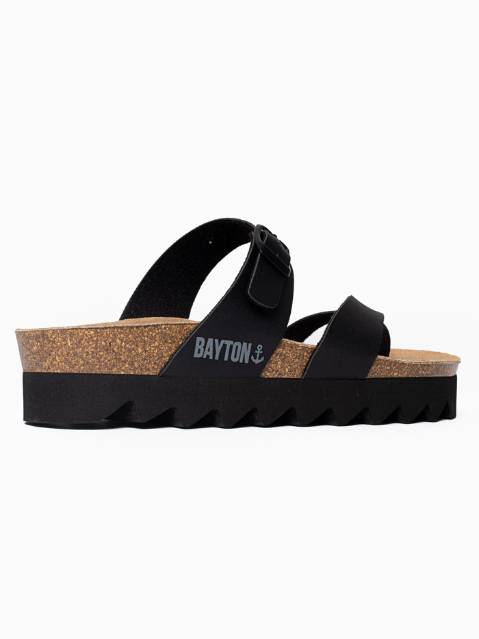 Bayton Sandales Andromac Noir à Plateforme Bayton Femme