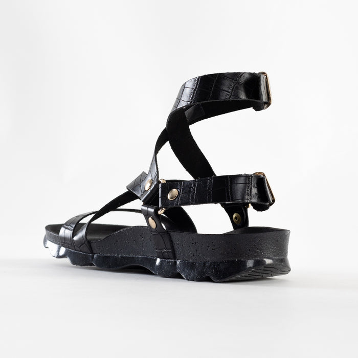 Bayton Sandales Armidale Noir Multi-Brides Bayton Femme