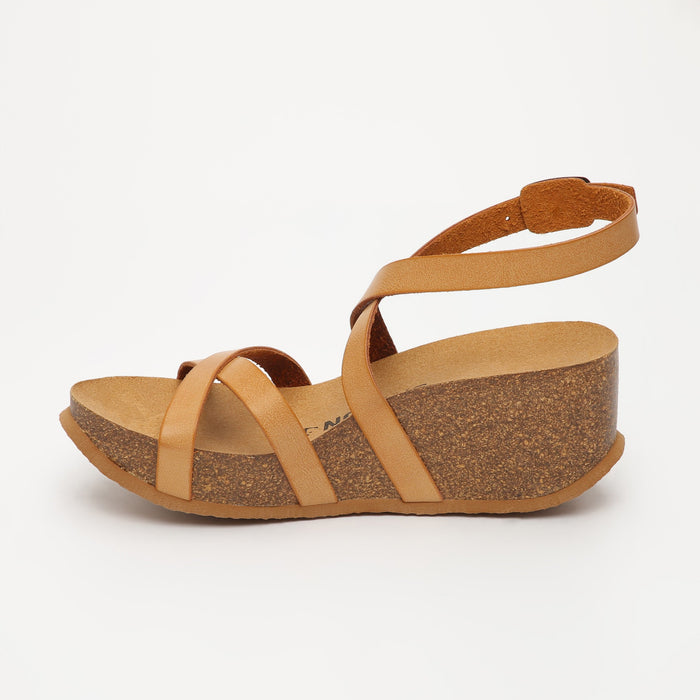 Bayton Sandales Asteria Camel Compensées Et Semi-compensées Bayton Femme