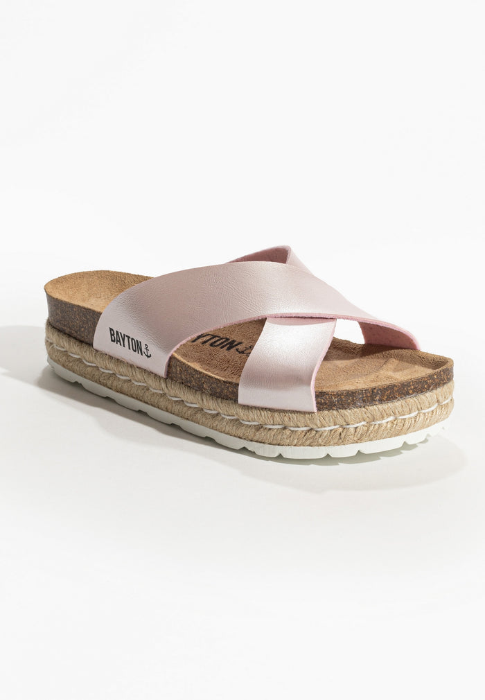 Bayton Sandales Astor Rose Gold à Plateforme Bayton Femme