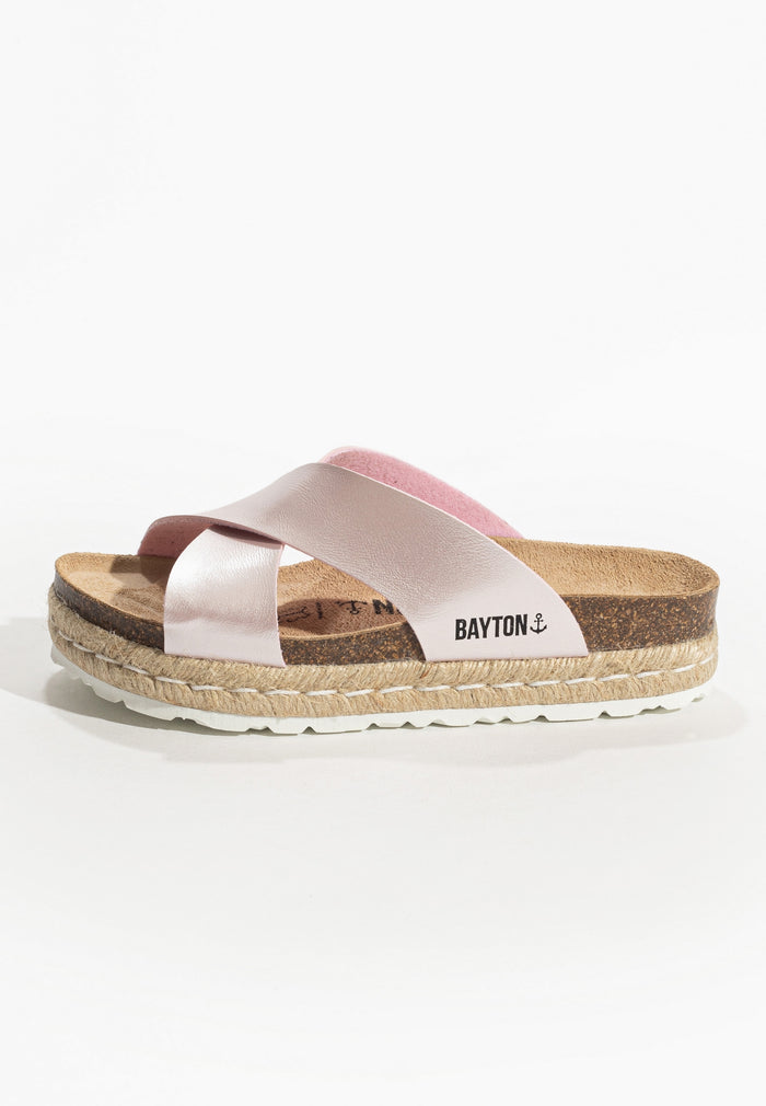 Bayton Sandales Astor Rose Gold à Plateforme Bayton Femme