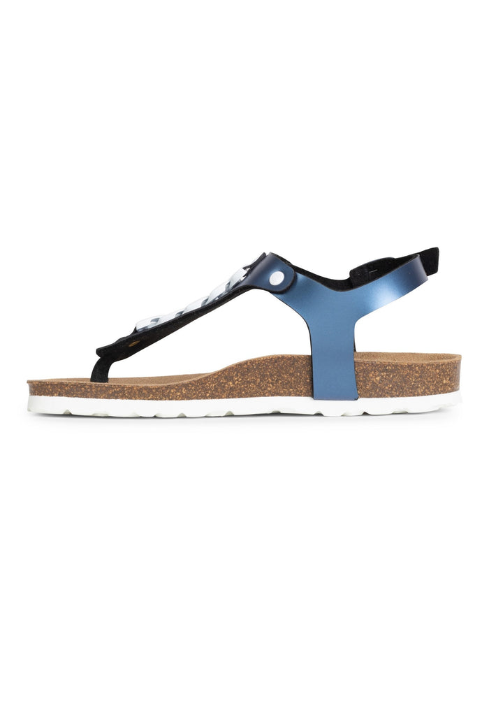 Bayton Sandales Astrid Bleu Marine à Entre-Doigts Bayton Femme