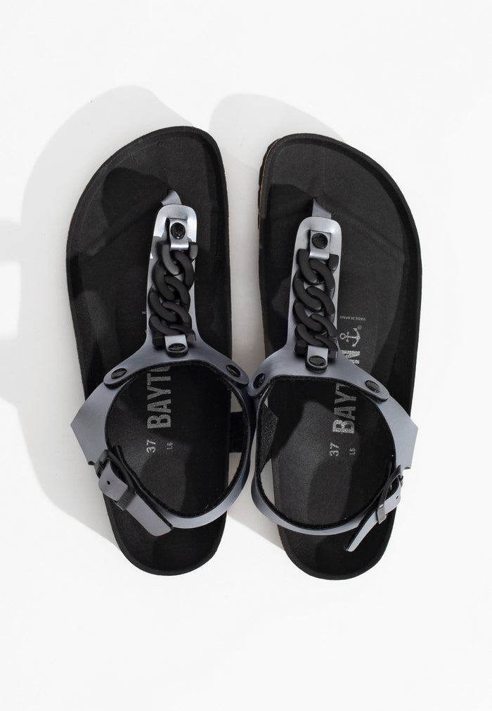 Bayton Sandales Astrid Pewter à Entre-Doigts Bayton Femme