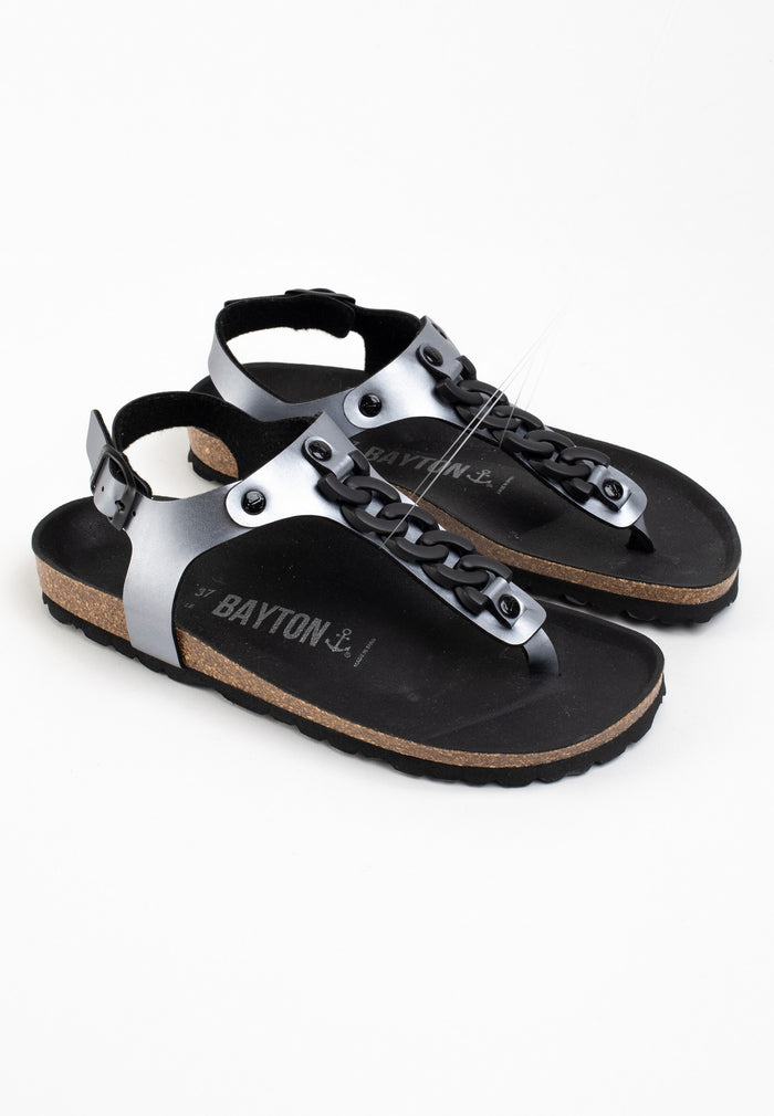 Bayton Sandales Astrid Pewter à Entre-Doigts Bayton Femme