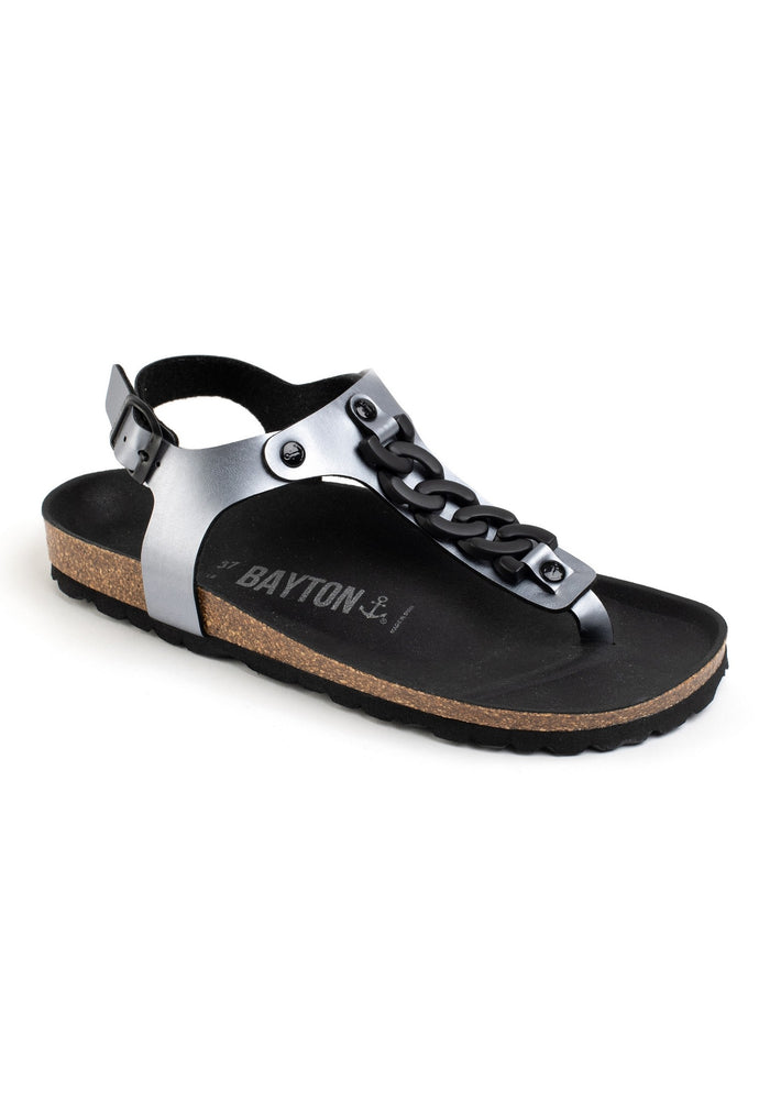 Bayton Sandales Astrid Pewter à Entre-Doigts Bayton Femme