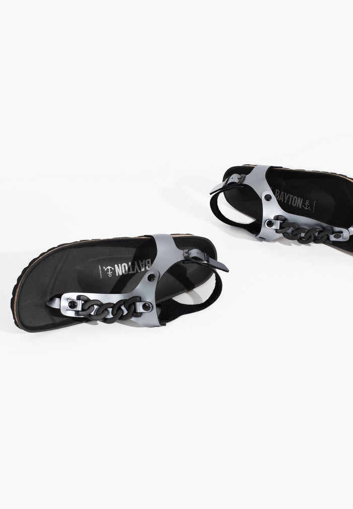 bayton Sandales Astrid Pewter à Entre-Doigts Bayton Femme