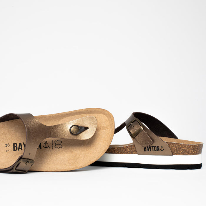 Bayton Sandales Asturias Bronze à Plateforme Bayton Femme