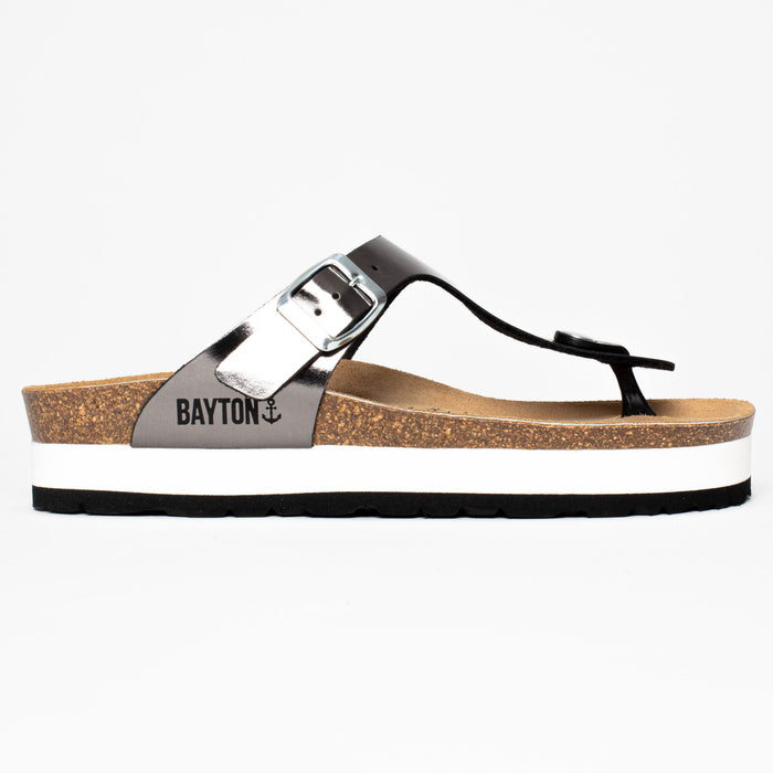Bayton Sandales Asturias Pewter à Plateforme Bayton Femme