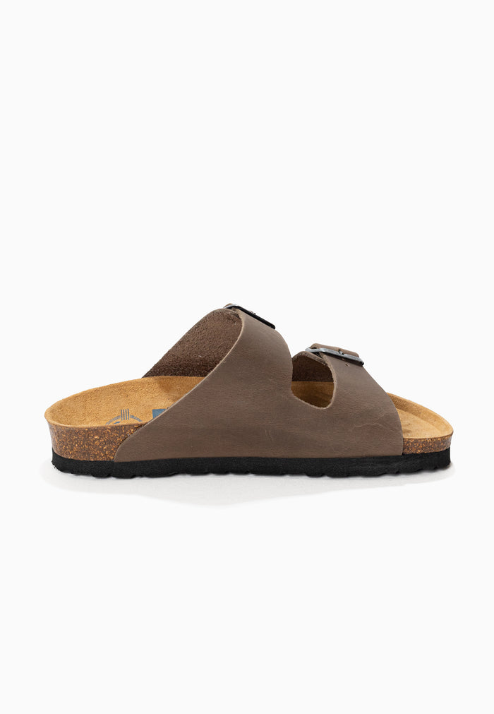 Bayton Sandales Atlas Anthracite 100% Cuir 2 Brides Bayton Enfant