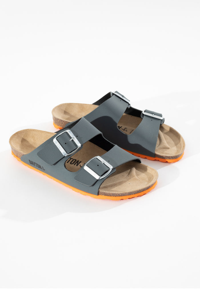 Bayton Sandales Atlas Anthracite 2 Brides Bayton Enfant