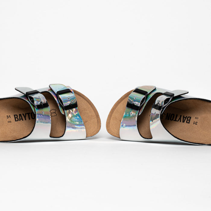 bayton Sandales Atlas Argentées 2 brides Bayton enfant