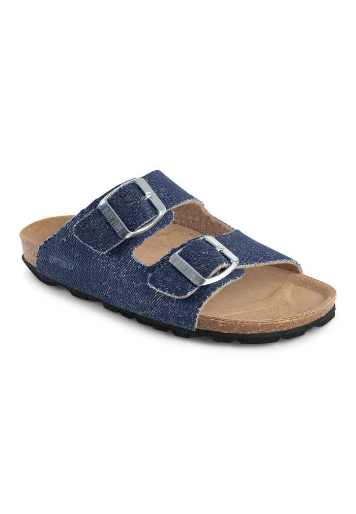 Bayton Sandales Atlas Bleu Brut Denim 2 Brides Bayton Enfant