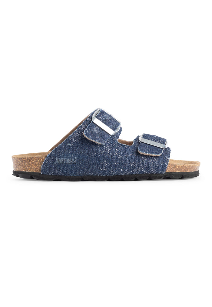 Bayton Sandales Atlas Bleu Brut Denim 2 Brides Bayton Enfant