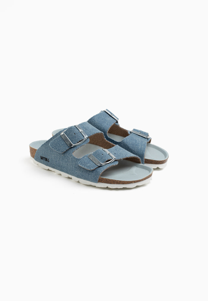 Bayton Sandales Atlas Bleu Ciel Denim 2 Brides Bayton Enfant