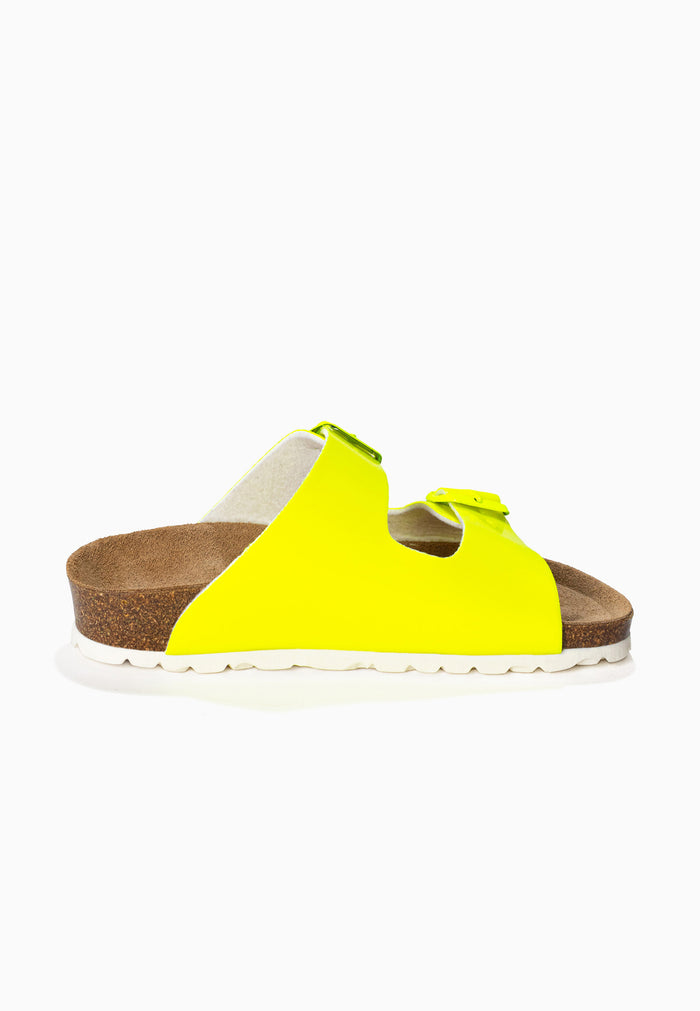 Bayton Sandales Atlas Jaune Fluo 2 Brides Bayton Enfant