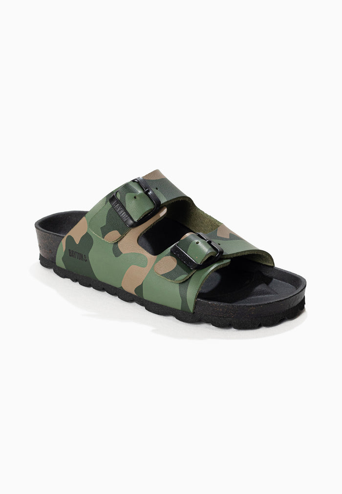 Bayton Sandales Atlas Kaki Camouflage 2 Brides Bayton Enfant