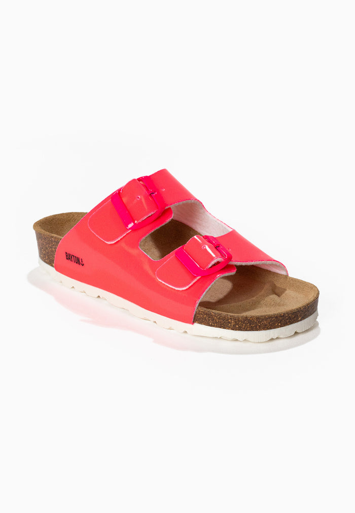 Bayton Sandales Atlas Rose Fluo 2 Brides Bayton Enfant