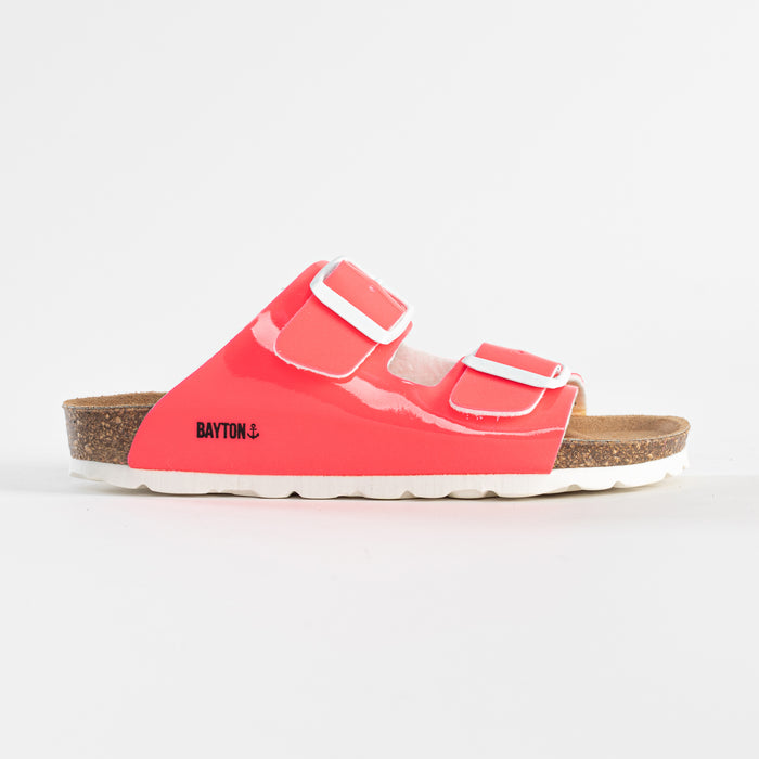 Bayton Sandales Atlas Rose Fluo 2 Brides Bayton Enfant