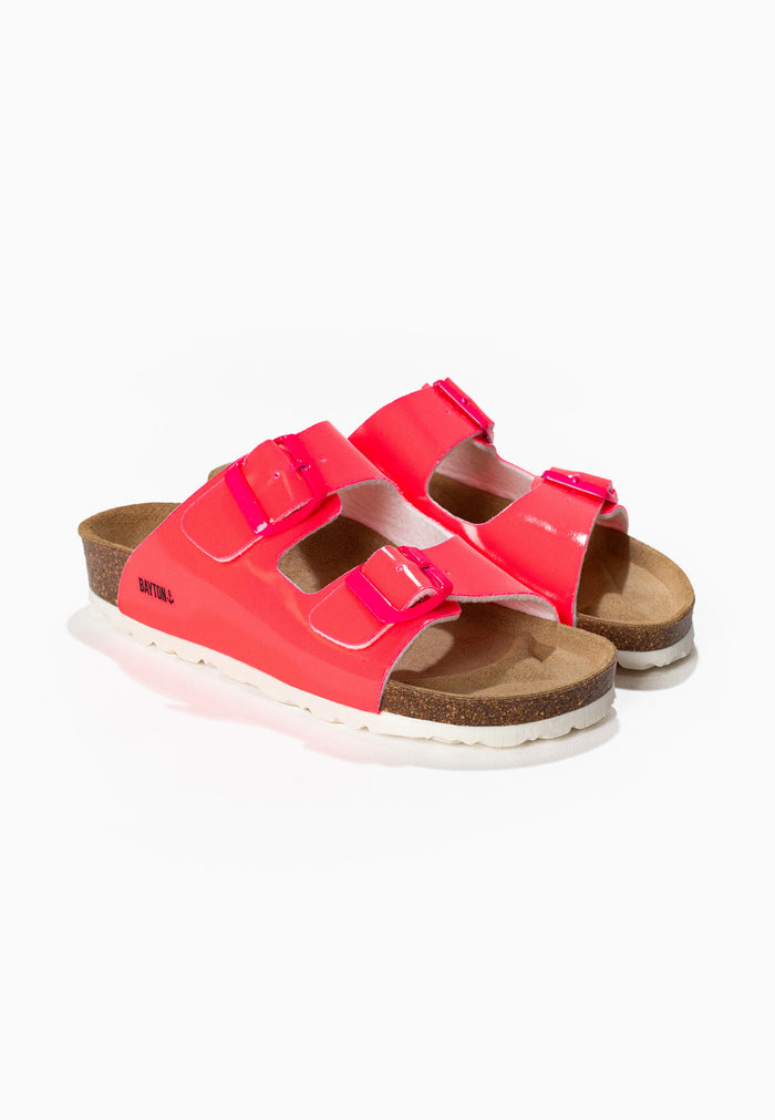 bayton Sandales Atlas Rose Fluo 2 brides Bayton enfant
