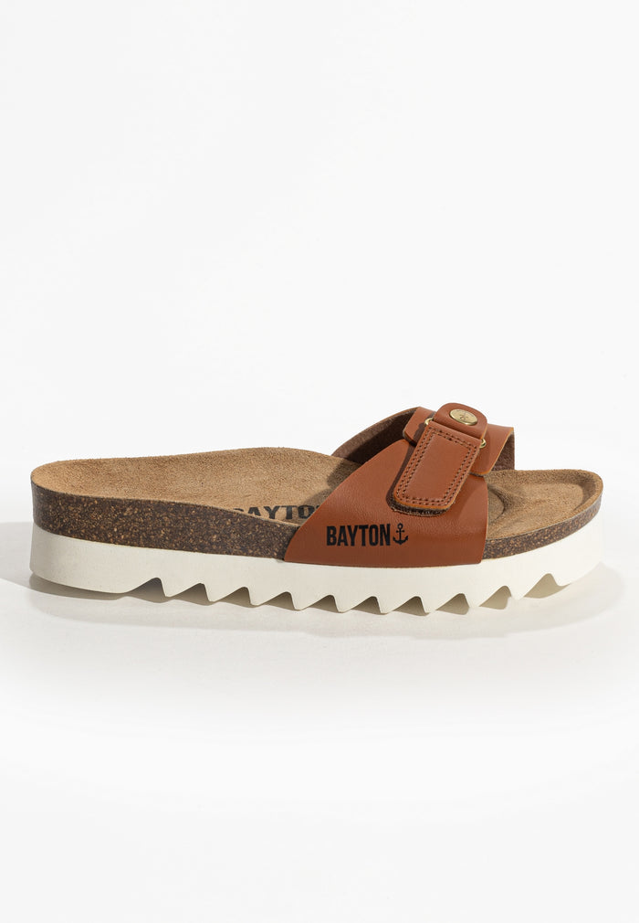 Bayton Sandales Bellinda Camel à Plateforme Bayton Femme