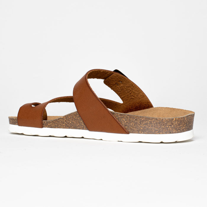 Bayton Sandales Biscaye Tan à Entre-Doigts Bayton Femme