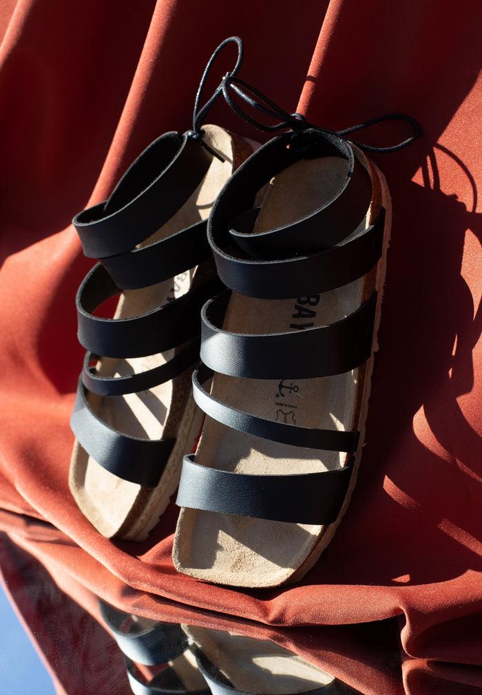 bayton Sandales Braltar Noir Multi-Brides Bayton femme