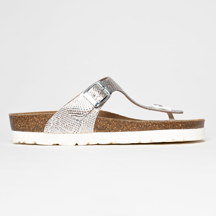 Bayton Sandales Cairns Argentées à Entre-Doigts Bayton Femme