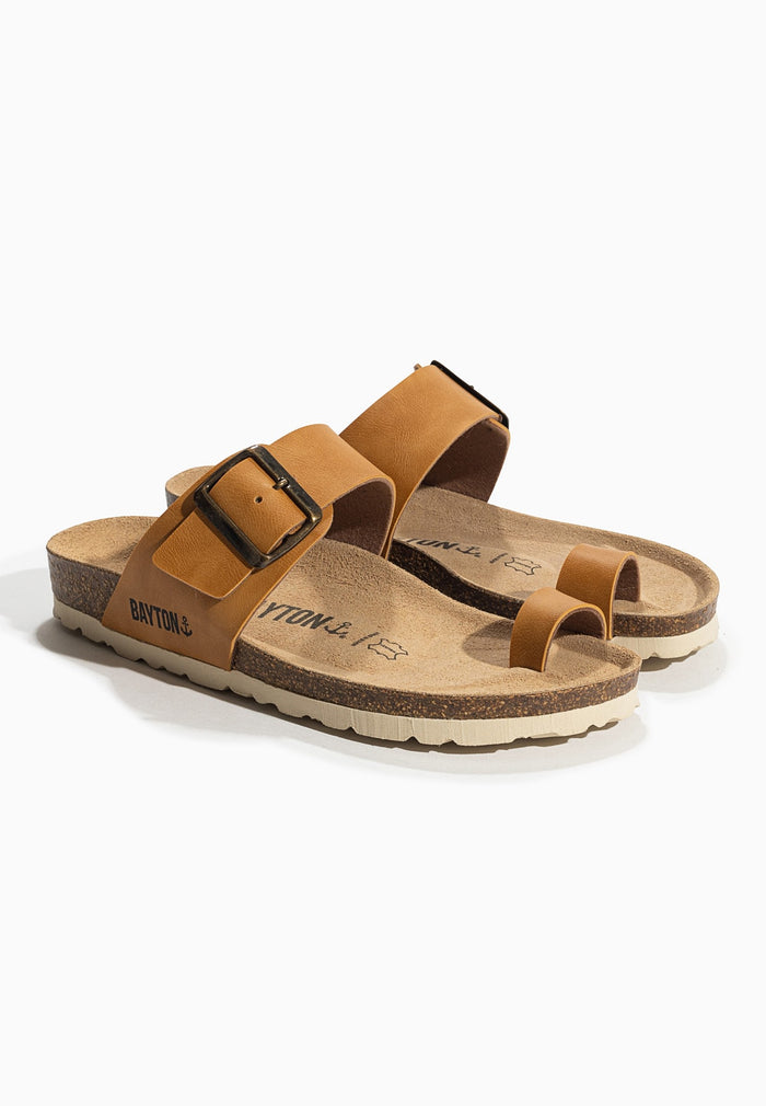 bayton Sandales Caliente Camel à Entre-Doigts Bayton Femme