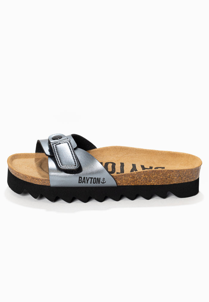 Bayton Sandales Calypso Pewter à Plateforme Bayton Femme
