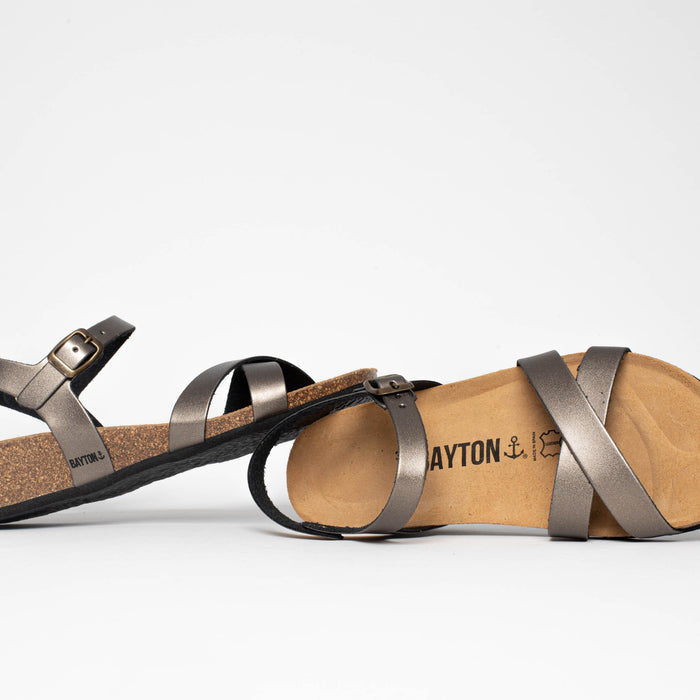 Bayton Sandales Canberra Pewter Compensées Et Semi-compensées Bayton Femme