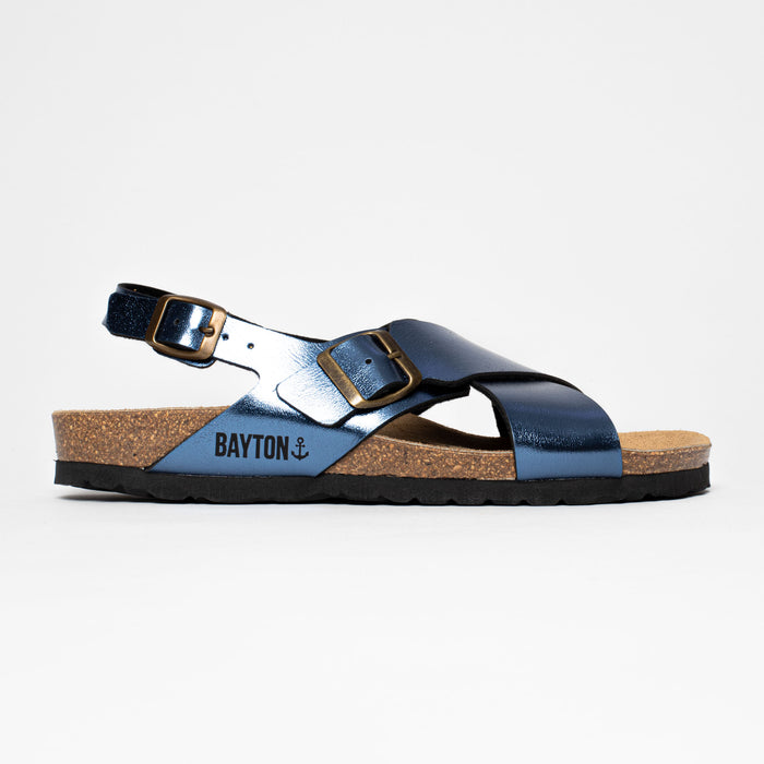 Bayton Sandales Cantabrie Bleu Marine Multi-Brides Bayton Femme