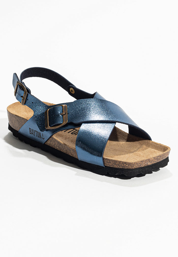 Bayton Sandales Cantabrie Bleu Multi-Brides Bayton Femme