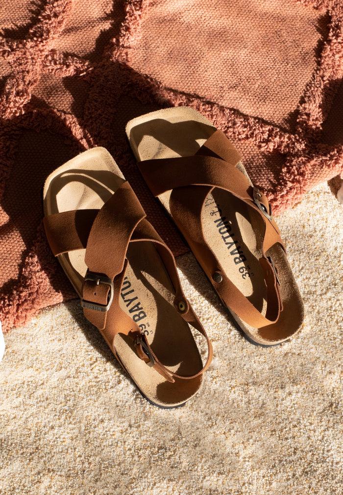 bayton Sandales Cantabrie Camel Multi-Brides Bayton femme