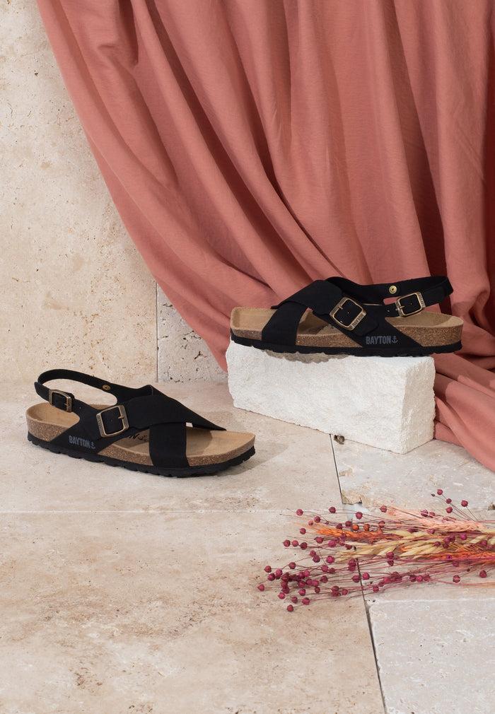 Bayton Sandales Cantabrie Noir Multi-Brides Bayton Femme