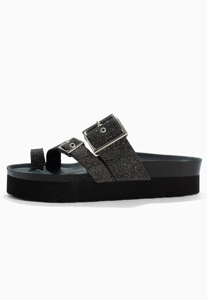 Bayton Sandales Castel Anthracite à Plateforme Bayton Femme