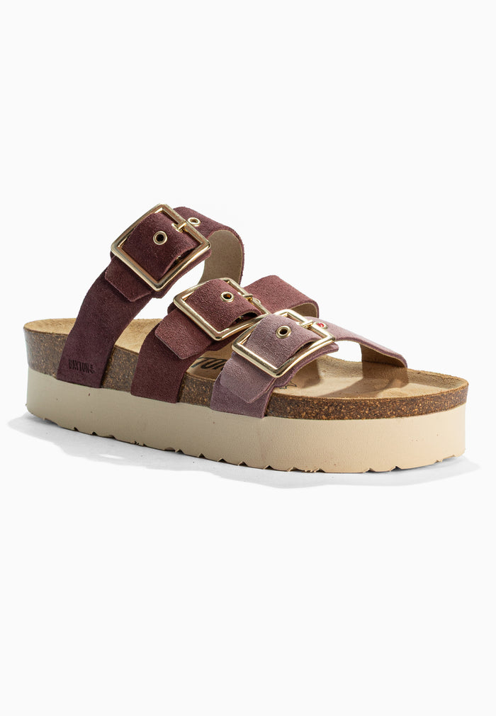 Bayton Sandales Castelo Multicouleur à Plateforme En Cuir Suédé Bayton Femme