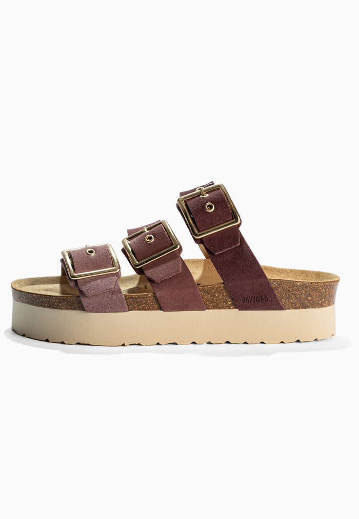 Bayton Sandales Castelo Multicouleur à Plateforme En Cuir Suédé Bayton Femme