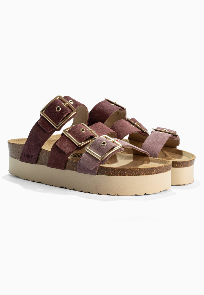 bayton Sandales Castelo Multicouleur à Plateforme en cuir Suédé Bayton femme