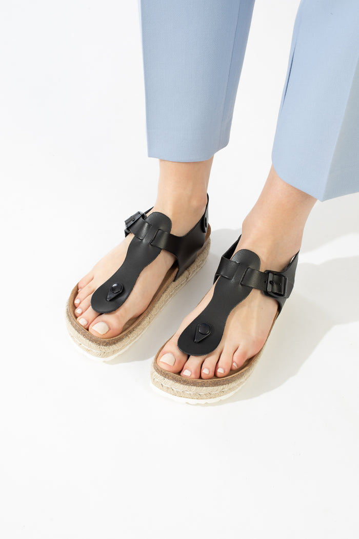 bayton Sandales Celiane Noir à Plateforme Bayton femme