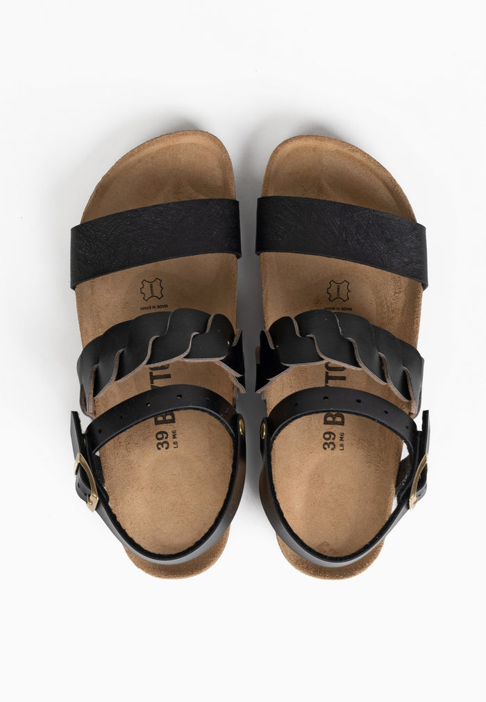 Bayton Sandales Citrine Noir Multi-Brides Bayton Femme