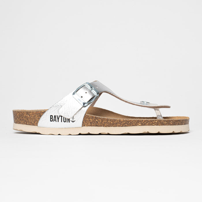 Bayton Sandales Cordoba Argent à Entre-Doigts Bayton Femme