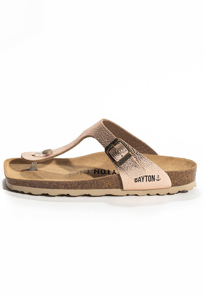 Bayton Sandales Cordoba Rose Gold à Entre-Doigts Bayton Femme