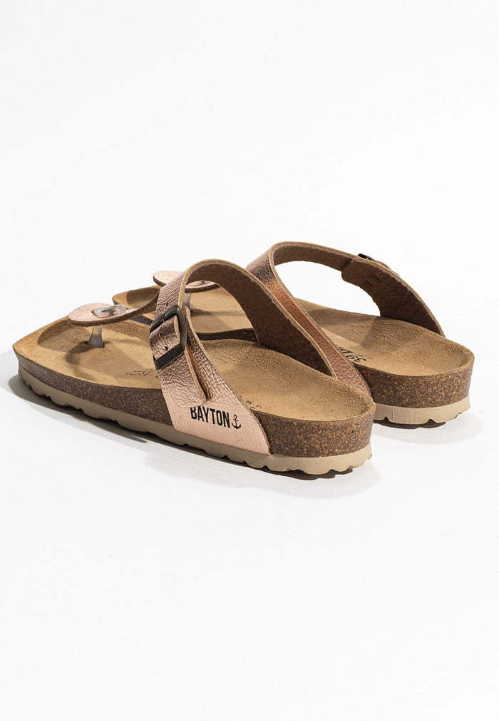 Bayton Sandales Cordoba Rose Gold à Entre-Doigts Bayton Femme