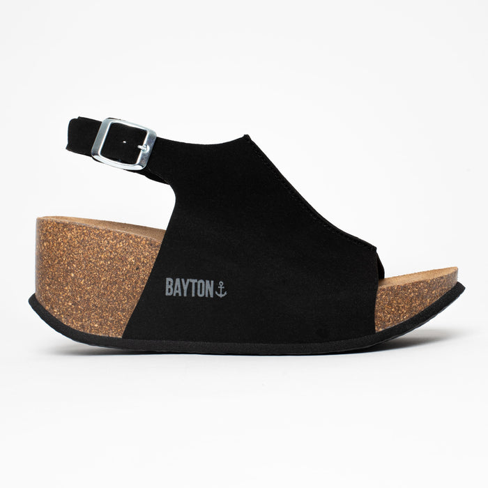 Bayton Sandales Cruz Noir Compensées Et Semi-compensées Bayton Femme