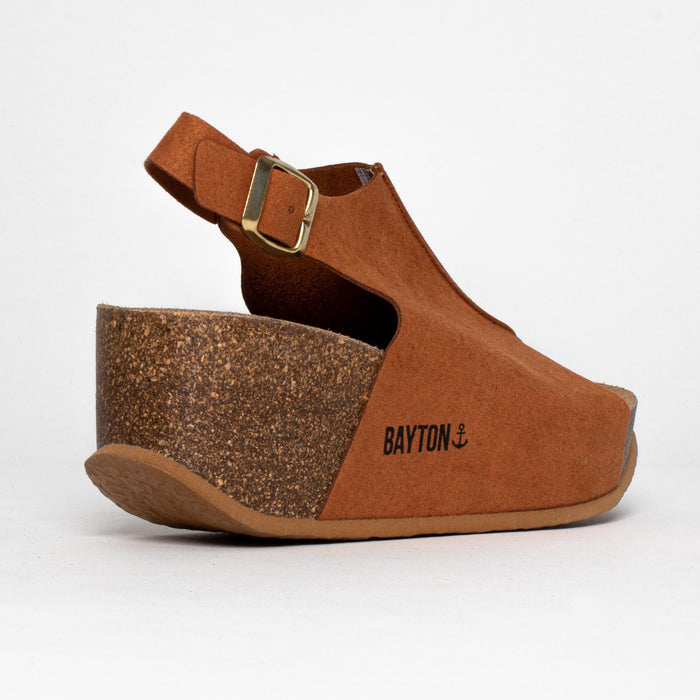 Bayton Sandales Cruz Tan Compensées Et Semi-compensées Bayton Femme